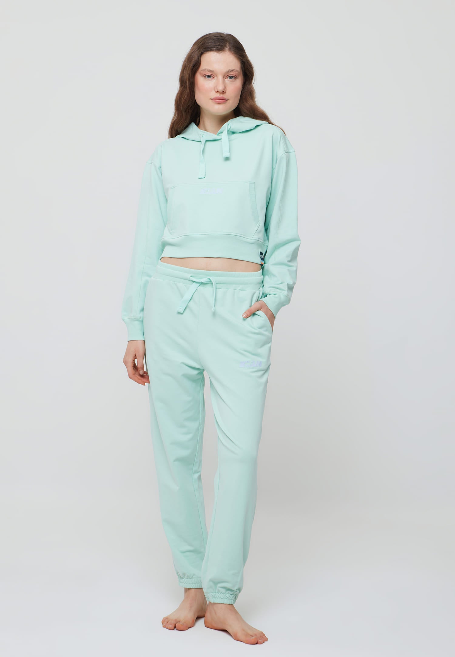 Woman Cropped Hoodie