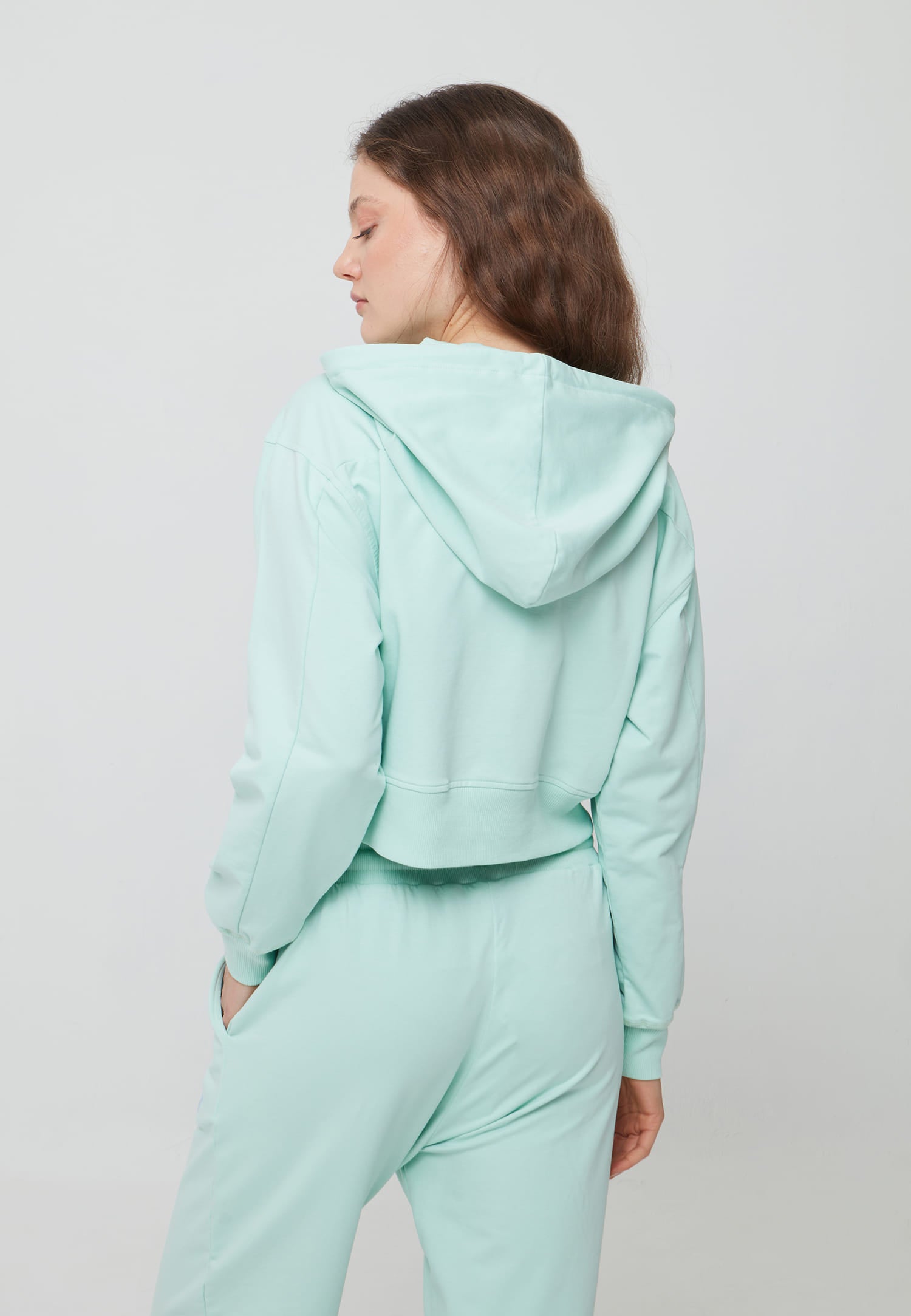 Woman Cropped Hoodie